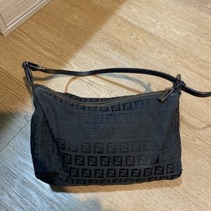 Sold - Vintage Fendi Zucca Print Shoulder bAg